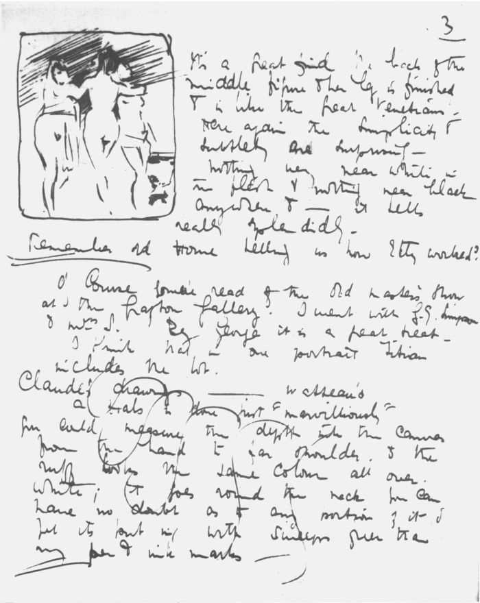 [page of manuscript] Letters from Tom Roberts to Frederick McCubbin. 