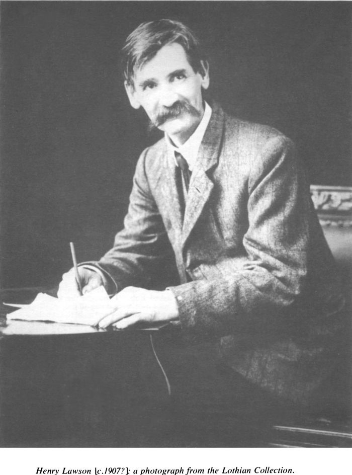 Henry Lawson [c.1907?]: a photograph from the Lothian Collection. [photograph]