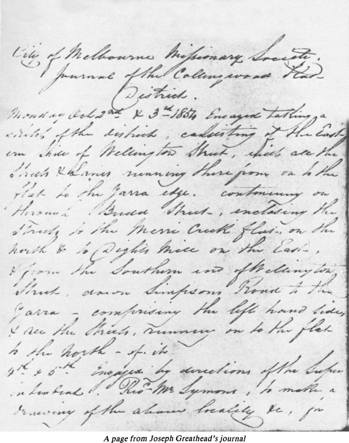 A page from Joseph Greathead’s journal [page]