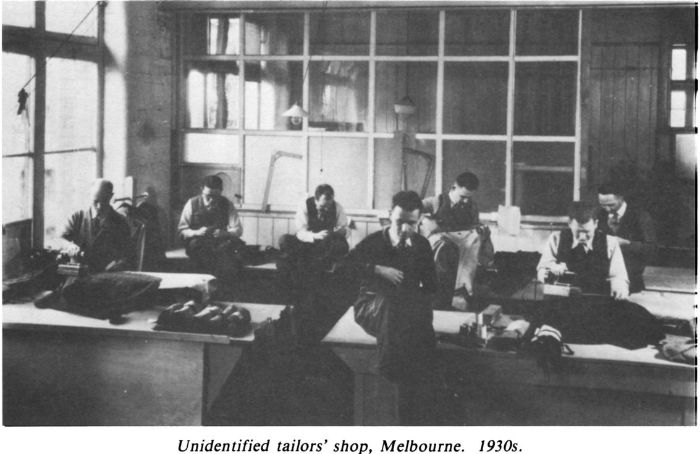 Unidentified tailor’s shop, Melbourne. 1930s. [photograph]