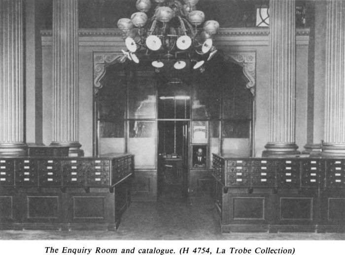The Enquiry Room and catalogue. (H 4654, La Trobe Collection