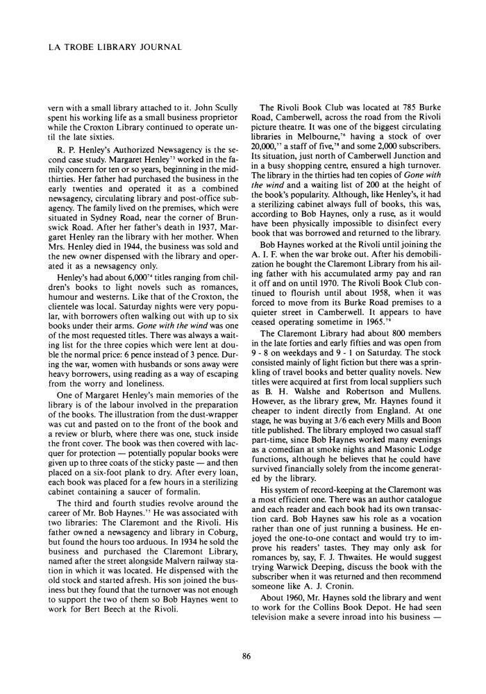Page 86 - No 40 Spring 1987