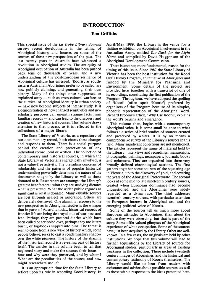 Page 1 - No 43 Autumn 1989
