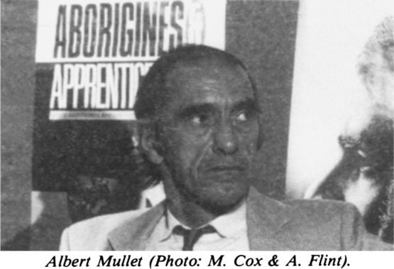 Albert Mullet (Photo: M. Cox & A. Flint). [photograph]