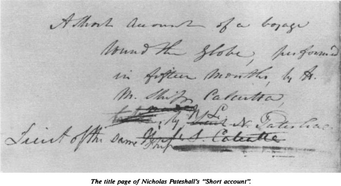 The title page of Nicholas Pateshall’s “Short account”. [title page]