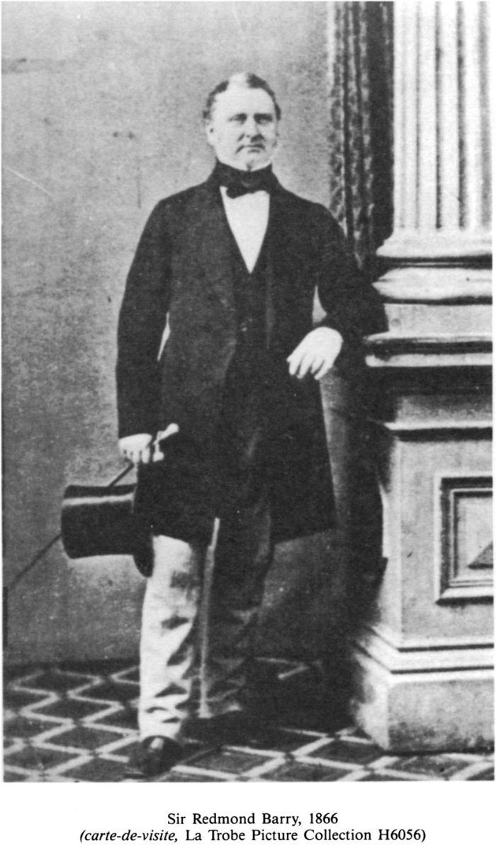 Sir Redmond Barry, 1866 (carte-de-visite, La Trobe Picture Collection H6056) [photograph]