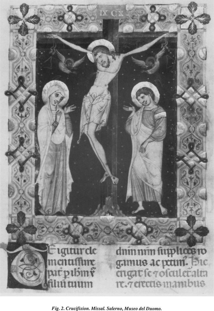 Fig.2. Crucifixion. Missal. Salerno, Museo del Duomo [illuminated page]