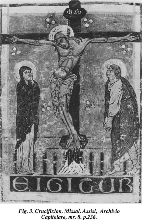 Fig.3. Crucifixion. Missal. Assisi, Archivio Capitolare, ms. 8. p.236. [illumination]
