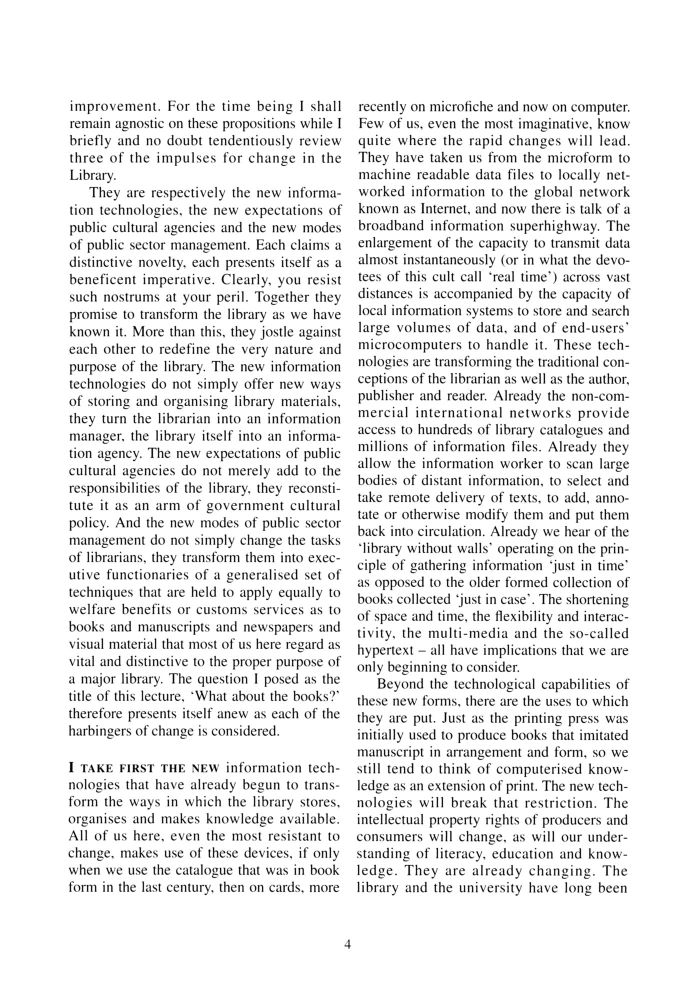 Page 4 - No 55 Autumn 1995