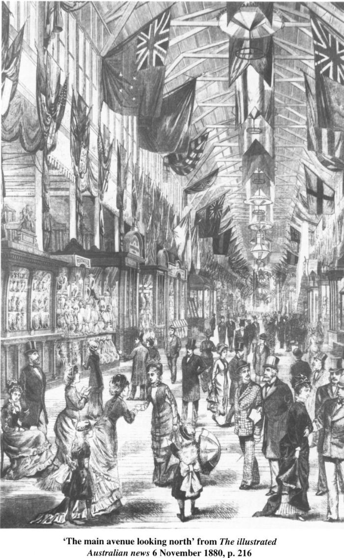 ‘The main avenue looking north’ from The illustrated Australian news 6 November 1880, p. 216. [illustration]