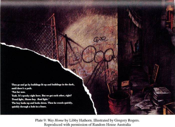 Plate 9: Way Home by Libby Hathorn. Illustrated by Gregory Rogers. Reproduced with permission of Random House Australia. [illustration]