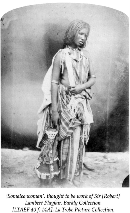 ‘Somalee woman’, thought to be work of Sir [Robert] Lambert Playfair. Barkly Collection [LTAEF 40 f.14A], La Trobe Picture Collection. [photograph]