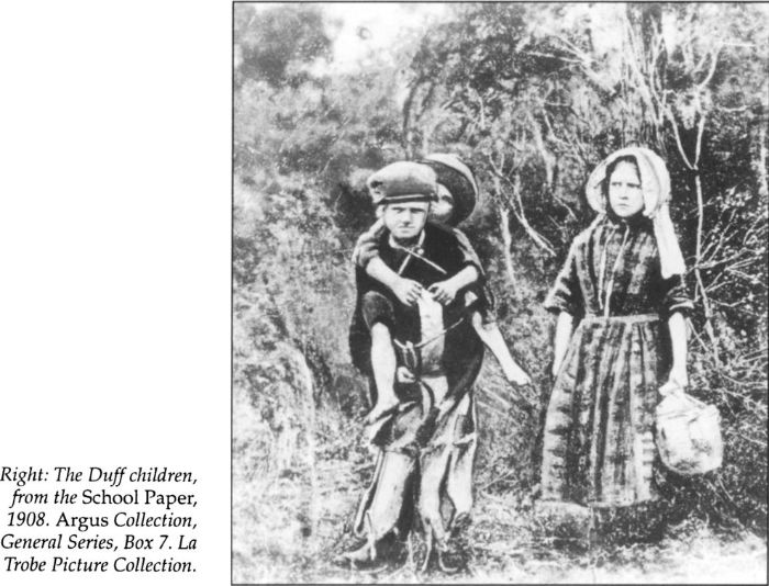Right: The Duff children from the School Paper, 1908. Argus Collection General Series, Box 7. La Trobe Picture Collection. [photograph]