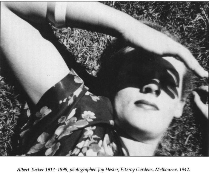 Albert Tucker 1914-1999, photographer. Joy Hester, Fitzroy Gardens, Melbourne, 1942. [photograph]