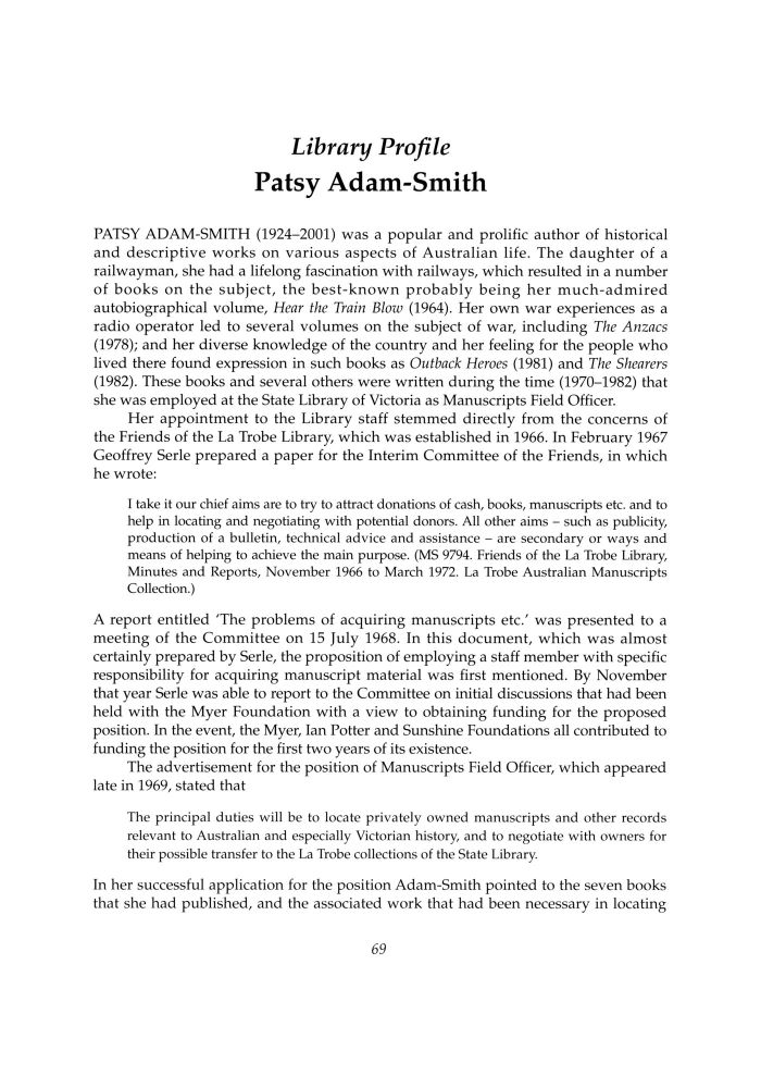 Page 69 - No 69 Autumn 2002