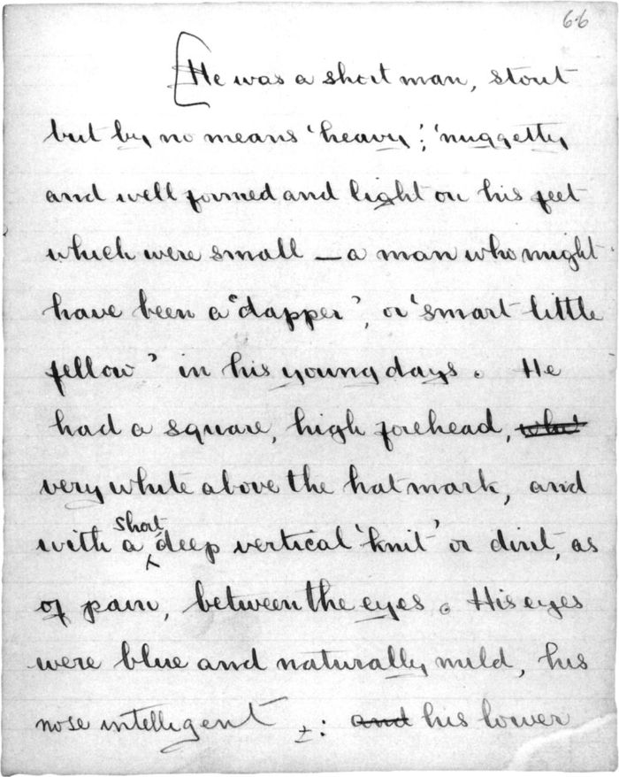 Top and left: Henry Lawson, pages from handwritten manuscript of 'A Child in the Dark'