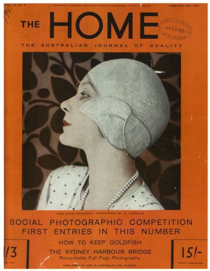Harold Cazneaux cover of The Home 2 February 1931. SLTF 052.9 H752 v.12