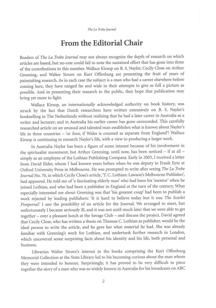 Page 2 - No 78 Spring 2006