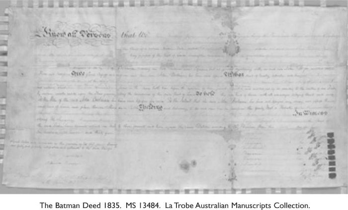 The Batman Deed 1835. MS 13484. La Trobe Australian Manuscripts Collection.  [manuscript]