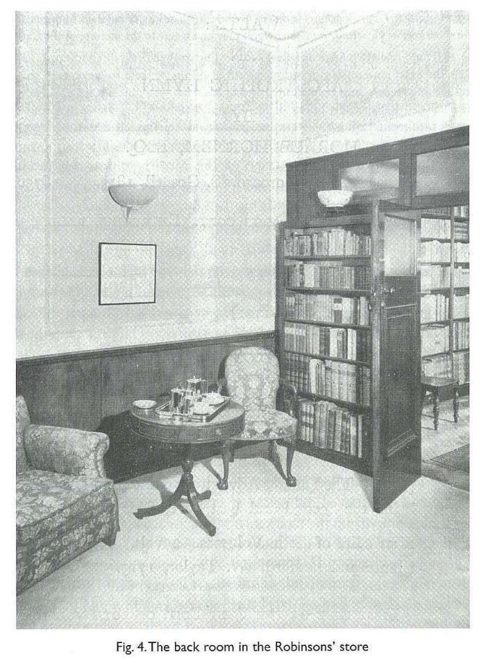 Fig. 4. The back room in the Robinsons’ store  [black and white photograph]