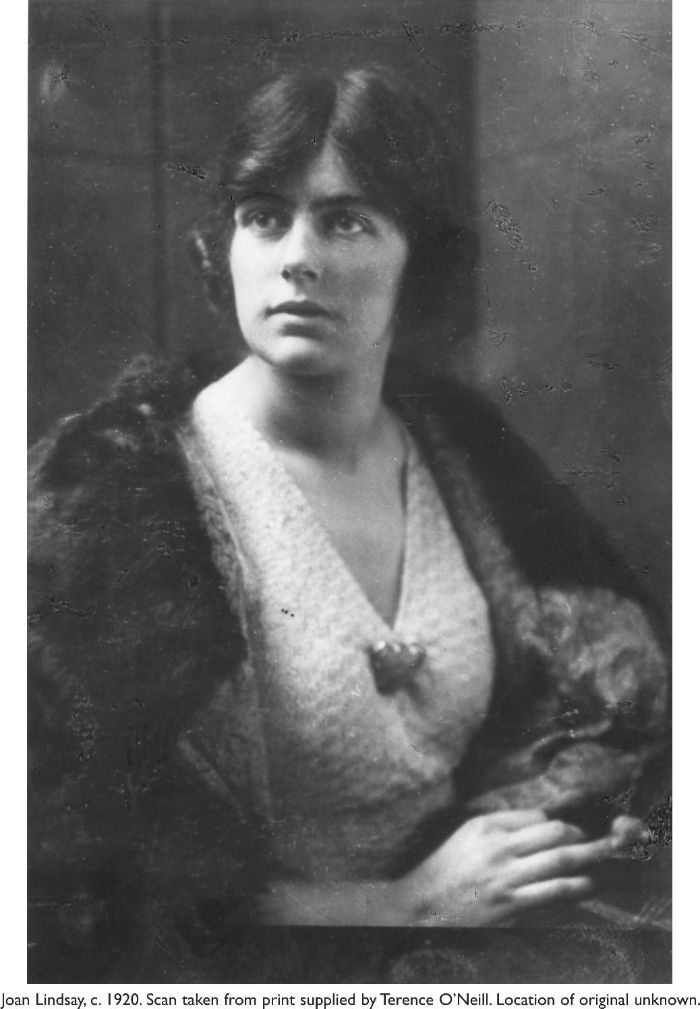 Portrati photograph of Joan Lindsay, c. 1920. Scan taken from print supplied by Terence O’Neill. Location of original unknown. [photograph]