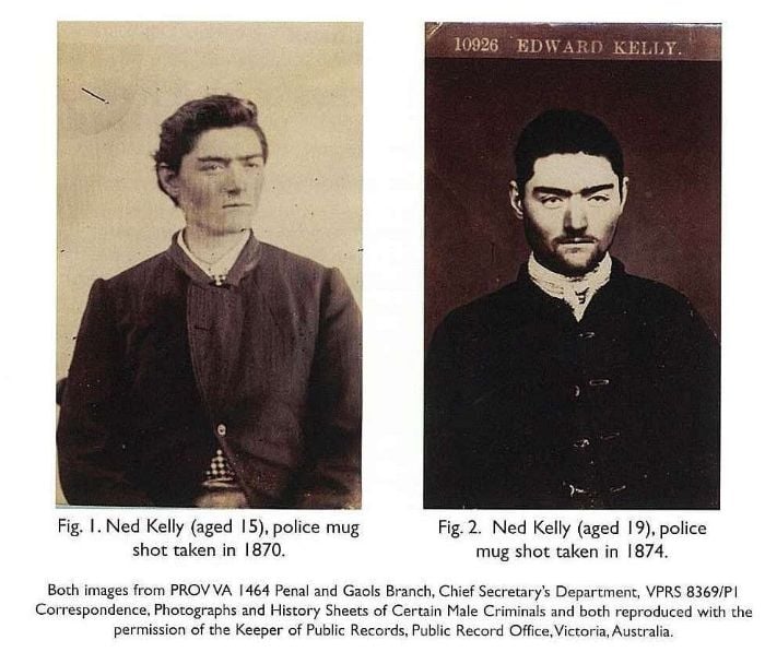 Fig. 1. Ned Kelly (aged 15), police mug shot taken in 1870. [photograph]