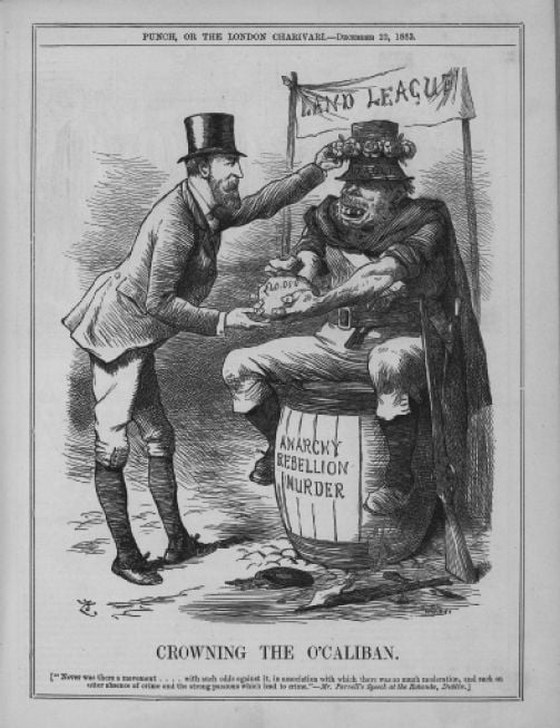Figure 3 ‘Crowning the O’Caliban’, Punch (London), 22 December, 1883. [cartoon]