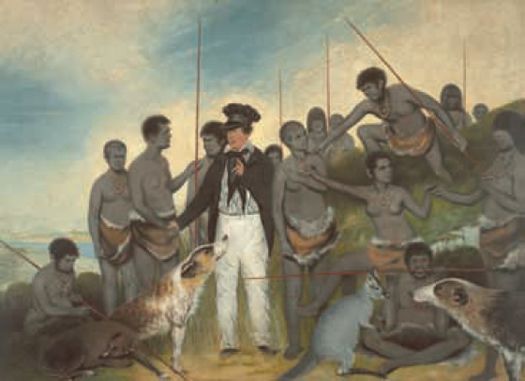 Benjamin Duterrau, ‘The Conciliation’, oil painting, 1840. Tasmanian Museum and Art Gallery, AG 79. [oil painting]