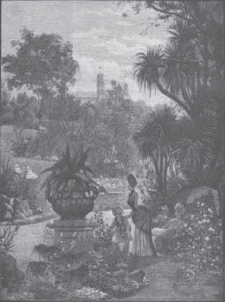 Carl Kahler, ‘Government House and Botanic Gardens’. Frontispiece to volume two of Victoria and its Metropolis, Melbourne: McCarron Bird, 1888. [frontispiece engraving]