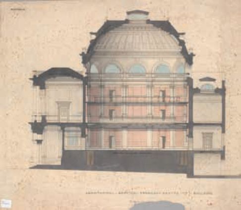 J. J. Clark’s alternative design for the proposed Free Public Library, Sydney, c.1862. Picture Collection. [architectural drawing]