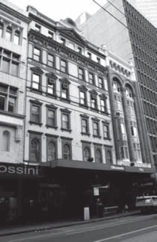 The Robertson and Mullens Building at 107 Elizabeth Street, home of the Sedon Galleries for more than twenty years, from 1937 until 1959. Photograph by Benjamin Thomas, 2010. [photograph]