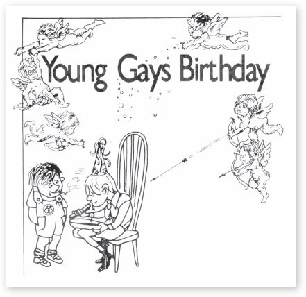 Invitation for Melbourne Young Gay’s functions reproduced in Bill Calder’s Lavender Youth: a history of Melbourne’s Young Gays, Sep 79 – Jan 81, [Melbourne: The Author 1985]. [Invitation]