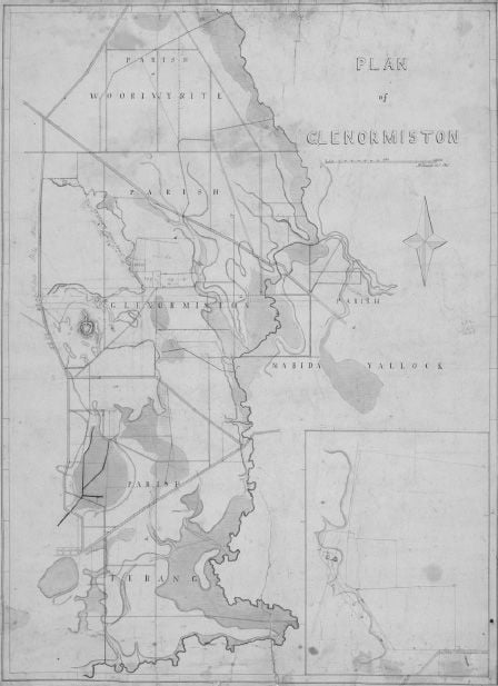 Map of Glenormiston, 1865 MS 8996, Records and Personal Papers of Niel Black, Australian Mansucripts Collection. [Map]